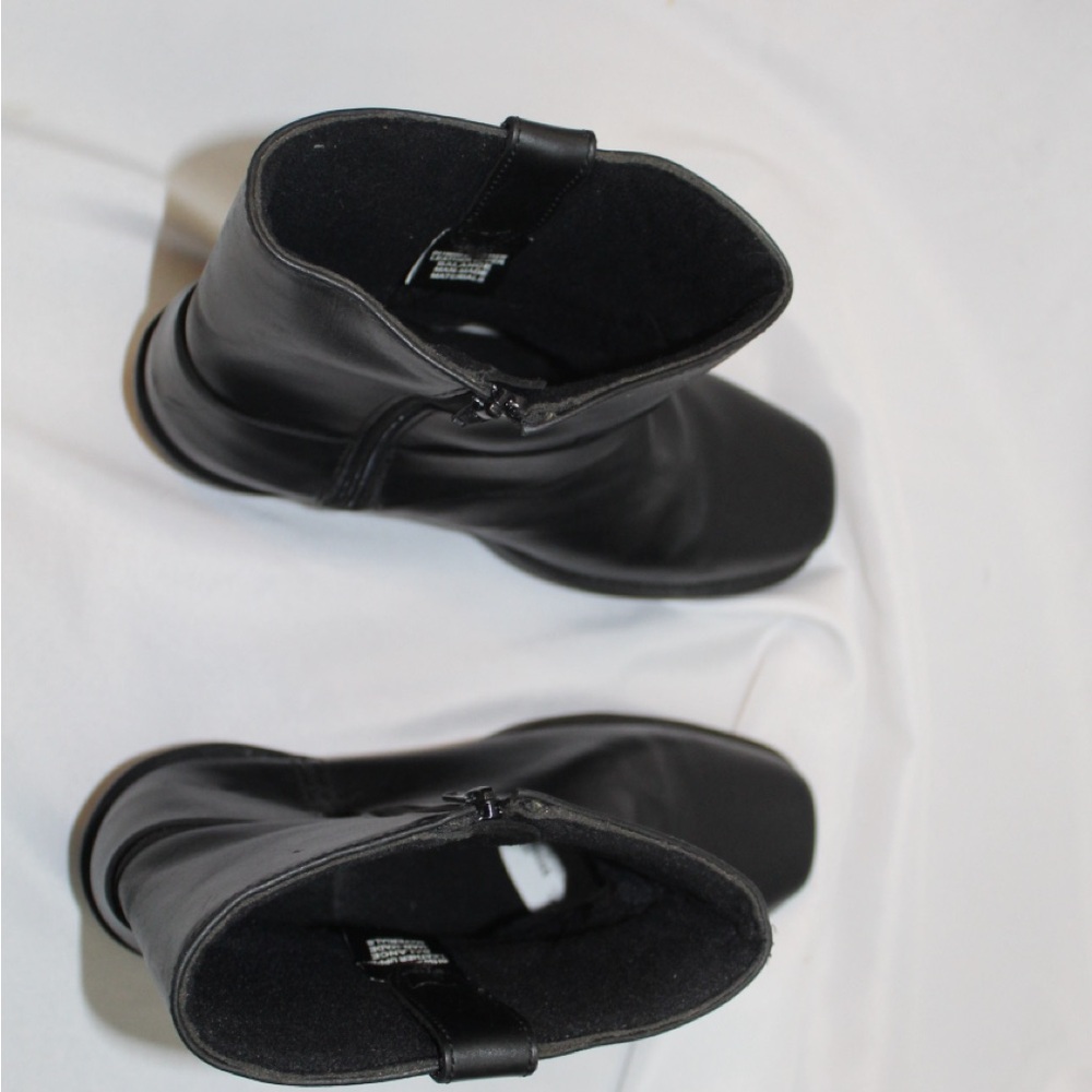 Dingo Rev Up Square Toe Motorcycle  Mens Black Casual Boots DI19090 - Picture 3 of 7